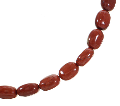 Jasper Authentic Sterling Silver Southwest Bead Necklace AX100044